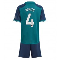 Camiseta Arsenal Ben White #4 Tercera Equipación Replica 2023-24 para niños mangas cortas (+ Pantalones cortos)